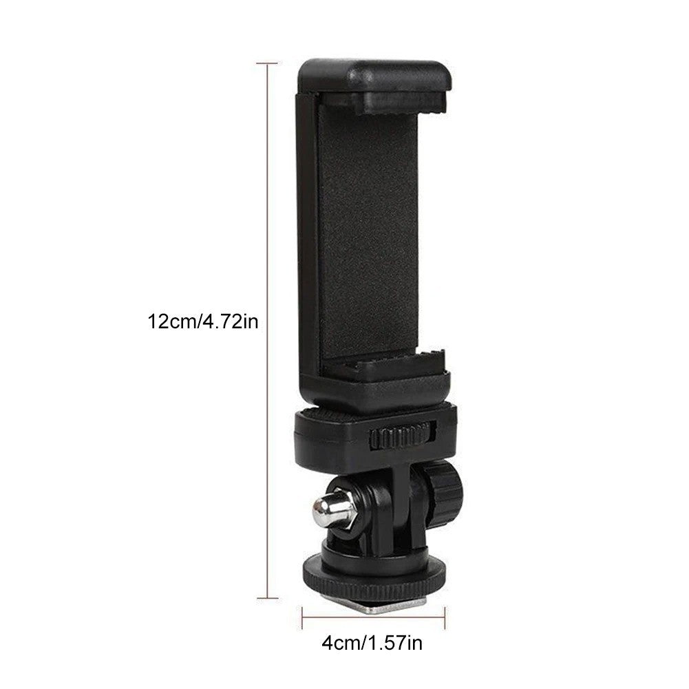 Phone Holder Hot Shoe Mount Adapter Kit for Cellphone DSLR Mirrorless Camera