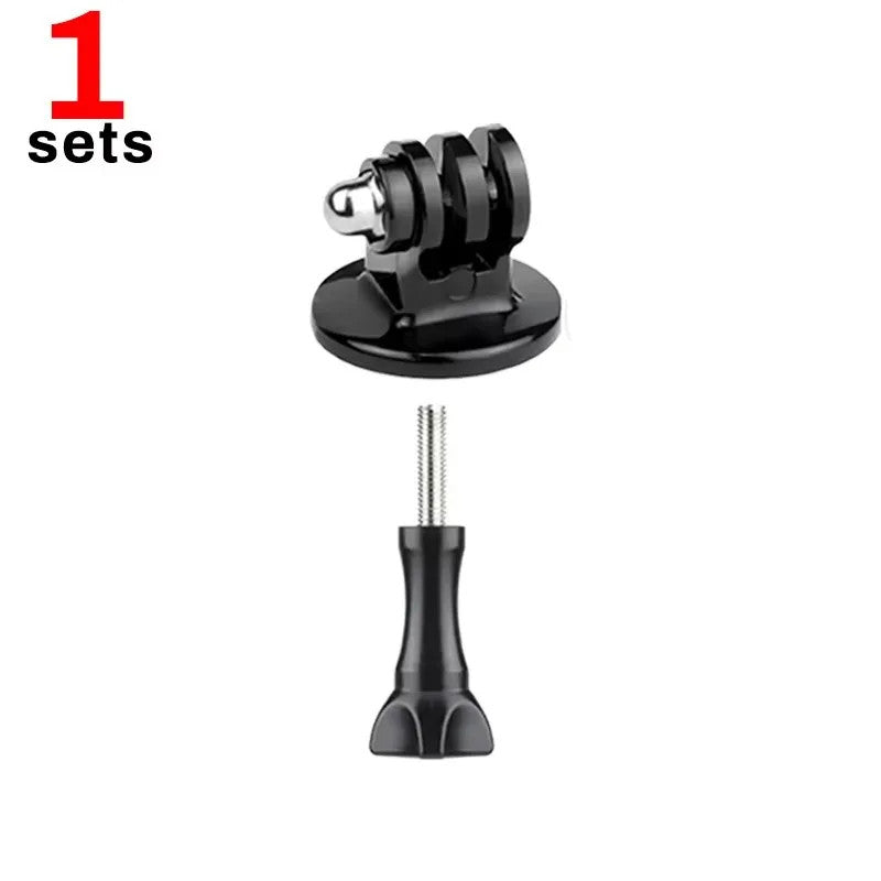 5PCS Tripod Mount Adapter 1/4 Screw Base for GoPro DJI Action Camera Black