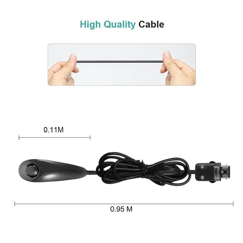 Wii Nunchuck Black White Blue For Nintendo nunchucks for Nintendo Wii / Wii U